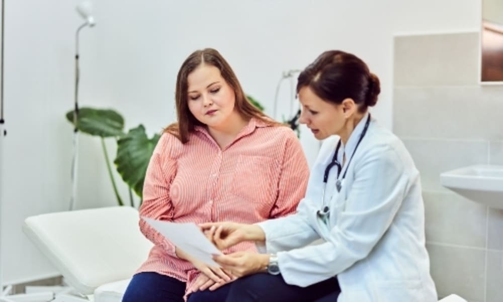 Doctor consulting with a patient at Loughview Health